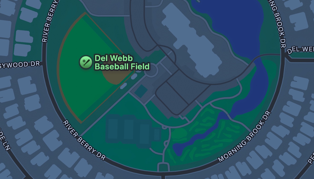 Dell Web Baseball field