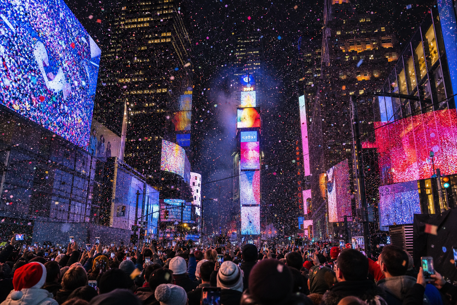 Times Square New Year's Eve (ball drop into 2027)